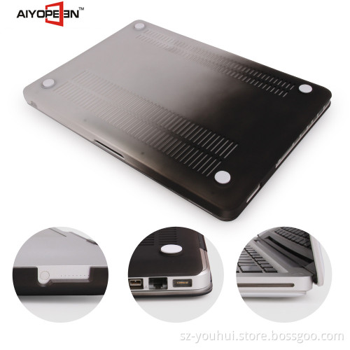 Hot sales High Quality white and black gradient Waterproof rainbow Colorful hard PC Case For Macbook Pro13.3/ 15.4 inch